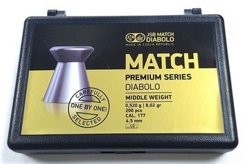 Пули JSB Match Premium Middle  0,52 г. 4,5 мм.  (200 шт.)