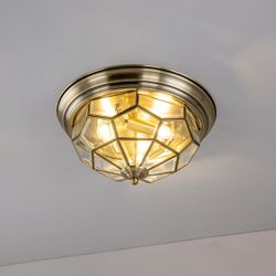 Citilux Витра-1 CL442530 Люстра потолочная витражная Бронза