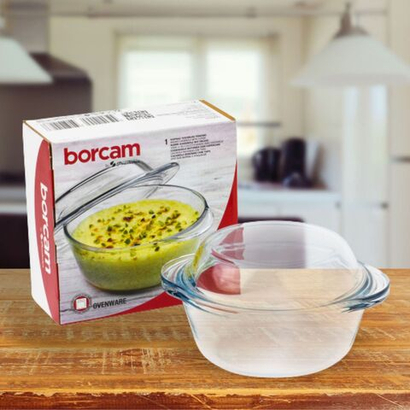 Кастрюля с крышкой 1,0л круглая