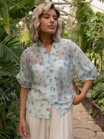 Блуза Агния (голубая) Б15489-45М LT Collection