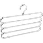 Вешалка для брюк многоуровневая, бесцветная, 3,5*25,2*1см