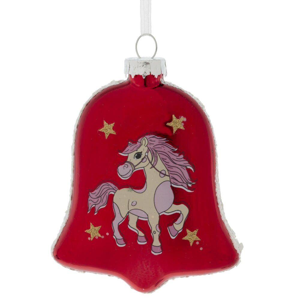 GAEM Украшение новогоднее "Колокольчик с лошадкой", L8 W2,5 H11 см