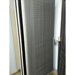 Дверь входная Лабиринт CLASSIC шагрень черная 25 Бетон светлый металлическая