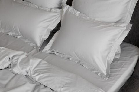 Простыня на резинке 200х200x40 German Grass Ash grey Allure серая