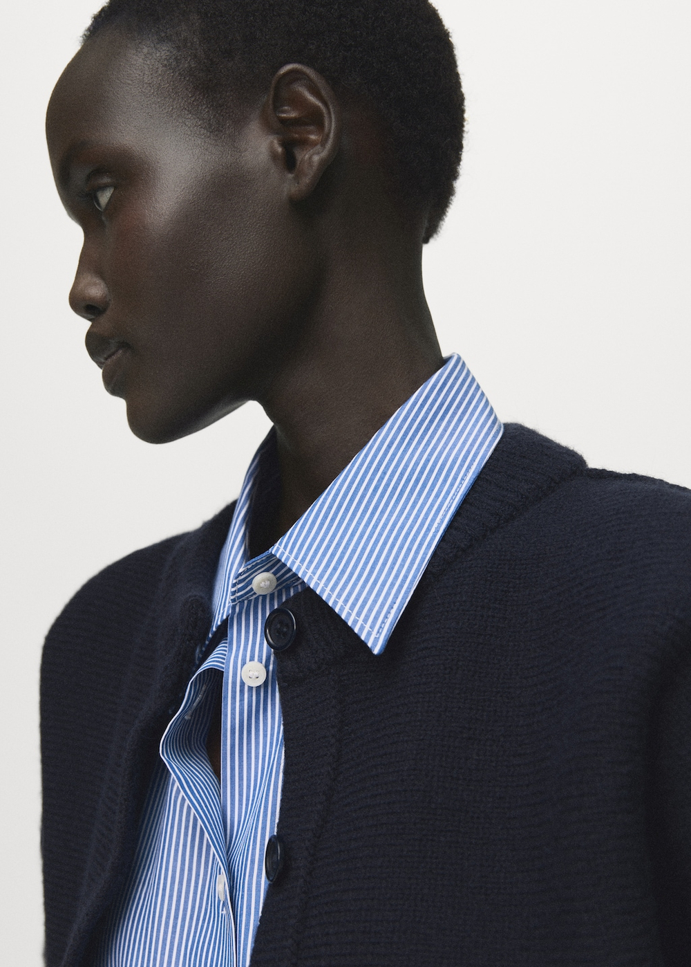 Прямой кардиган с пуговицами