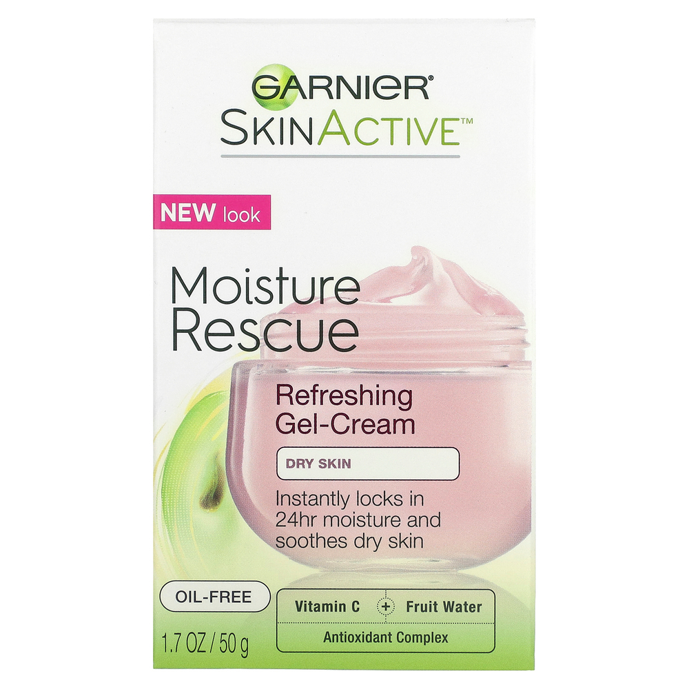 Garnier, SkinActive, освежающий гель-крем, для сухой кожи, 50 г (1,7 унции)