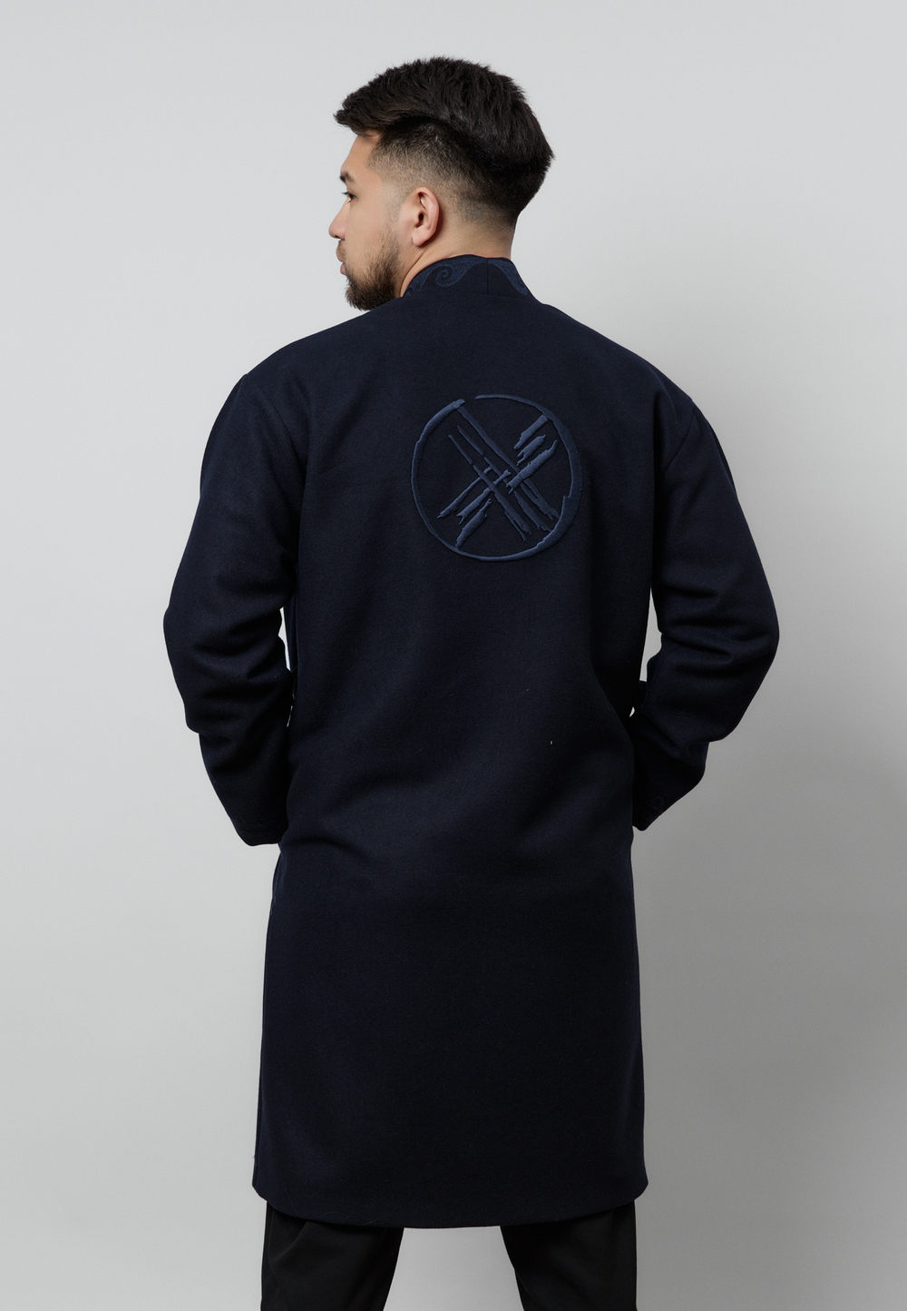 Шапан шерстяной OYU TOLQYN DARK BLUE