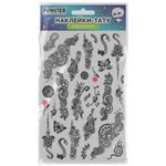 Наклейки-тату переводные "Ассорти", 29х15,5 см, ассорти 12 видов, FUNSTER (ФАНСТЕР), 666106