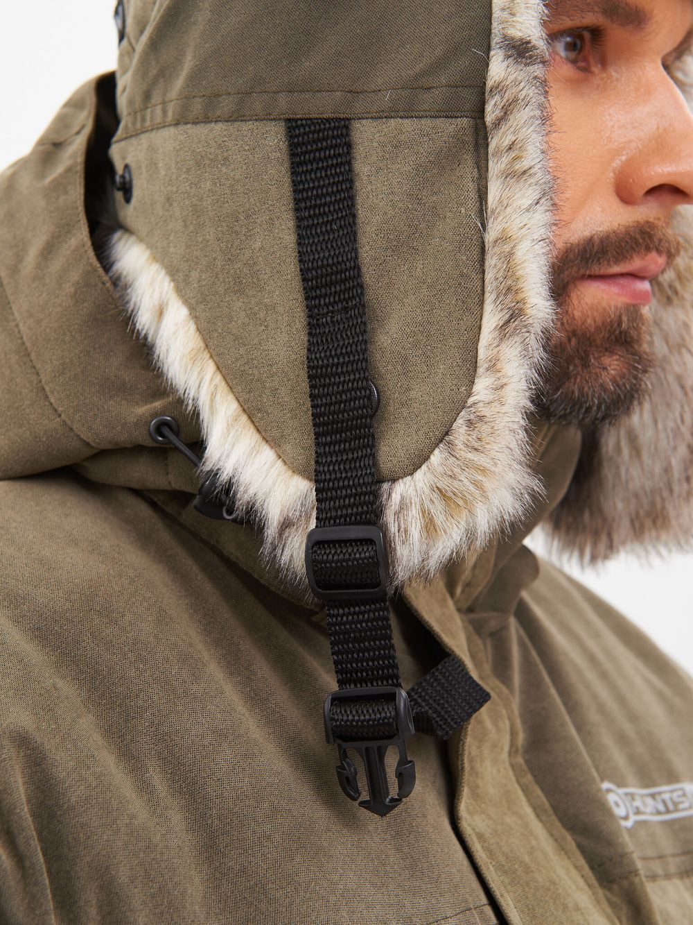 Шапка ушанка зимняя Канада ткань Finlandia цвет Хаки