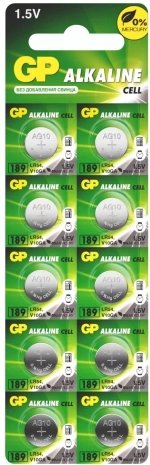 Батарейка часовая R389 (390 LR1130 AG10) GP