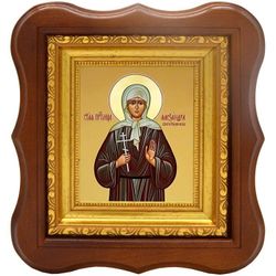 Александра Хворостянникова преподобномученица послушница. Икона на холсте.