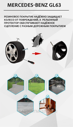 Детский толокар/каталка "MERCEDES-BENZ GL63",белый