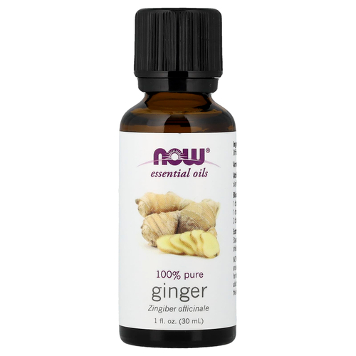 NOW Foods, чистое эфирное масло, имбирь, 30 мл (1 жидк. унция)
