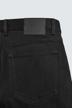 ZARA ДЖИНСЫ FLARE FIT SELVEDGE, ЧЕРНЫЙ