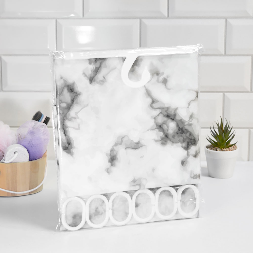 Штора для ванной 180*180см, PEVA