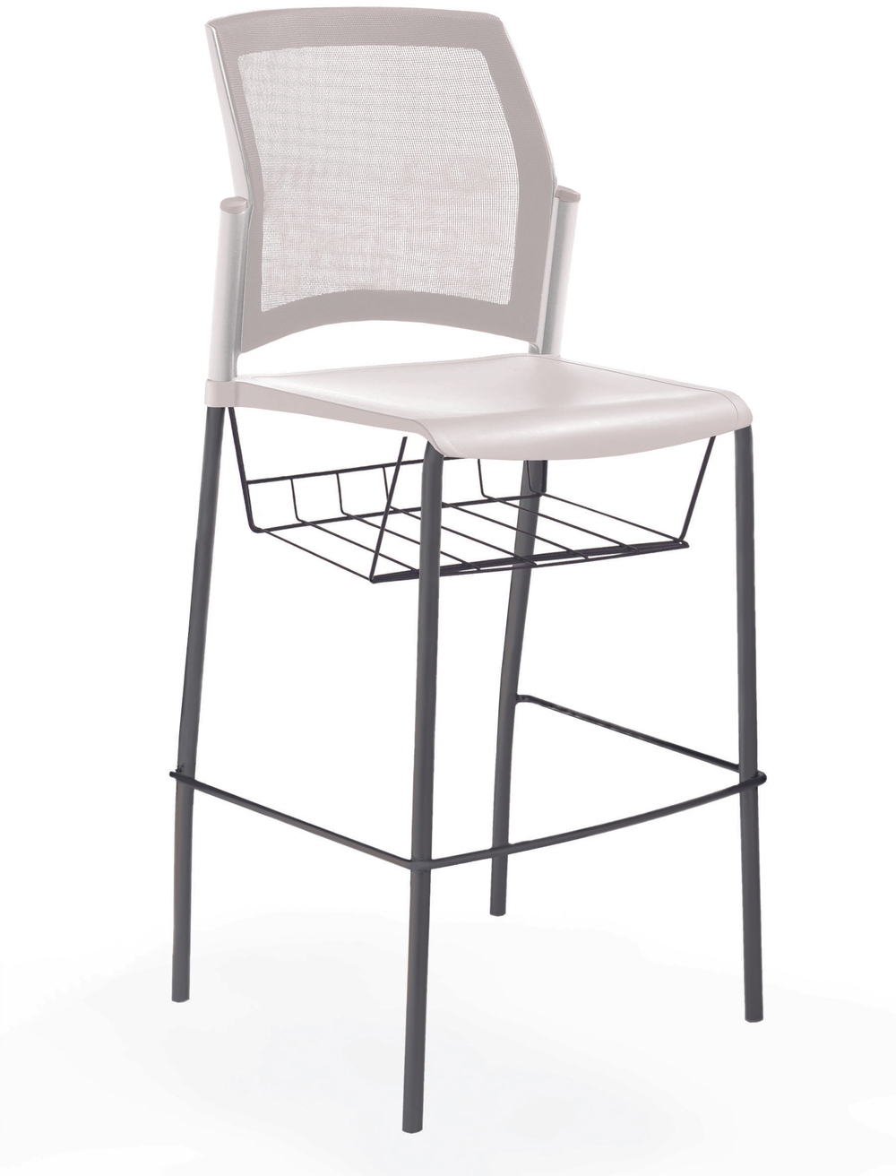 Rewind стул барный со спинкой-сеткой