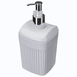 Диспенсер для жидкого мыла "velvet" 90х90х187мм, 0,65л (светло-серый флэк)