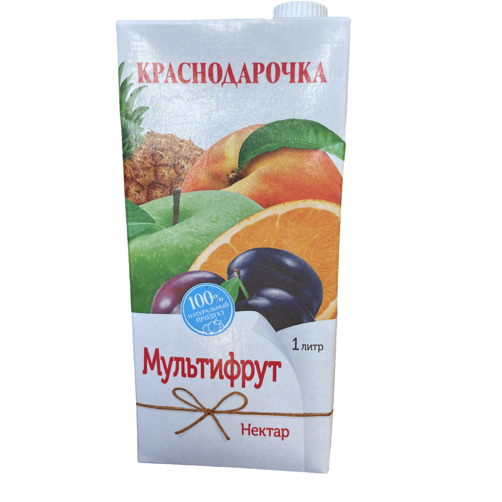 Натуральный сок краснодарочка мультифрукт 1л