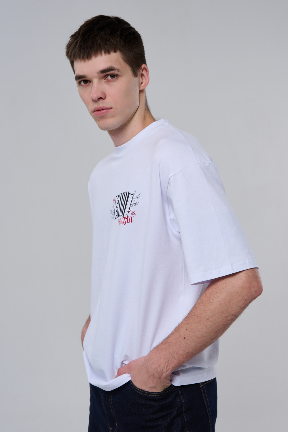 8579 футболка оверсайз мужская