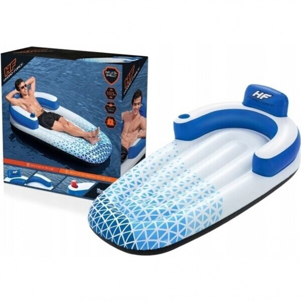 Шезлонг надувной Indigo Wave Lounge 191*107сm, Bestway (43533)