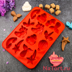 Форма силиконовая «Страна единорога», 14 ячеек