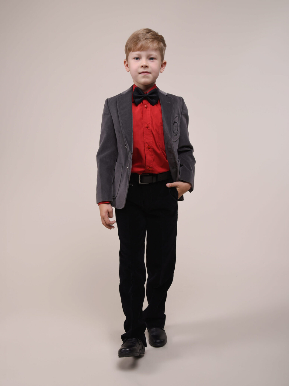 Пиджак для мальчика из вельвета