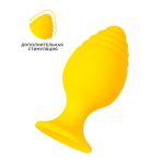 Желтая анальная втулка 6см ToyFa ToDo Riffle 357036