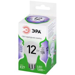 Лампа светодиодная ЭРА GREEN LINE LED A60-12W-865-E27 GL 12Вт груша холодный свет E27 | Лампы cветодиодные Груша (A)