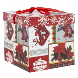 GAEM Коробка подарочная (бумага, плотность 350г/м2), L22 W22 H22 см, 2в.