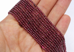 Нить бусин из граната 1,9мм, огранка