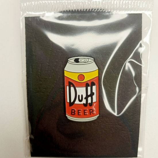 Значок металлический Duff Beer р-р 3х1,5см
