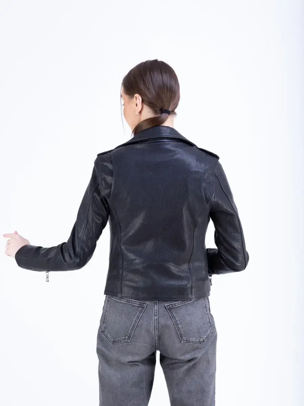 Косуха кожаная куртка женская Турция