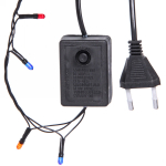 Гирлянда для дома MINI 2м 40 ламп чёрный провод, Мультицвет