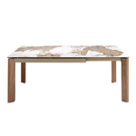 Раздвижной обеденный стол 1118/MC1863DT из мраморной керамики