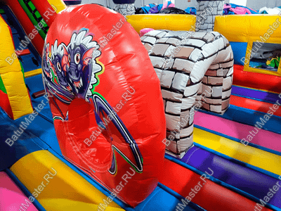 Коммерческий надувной батут "Замок средневековья"