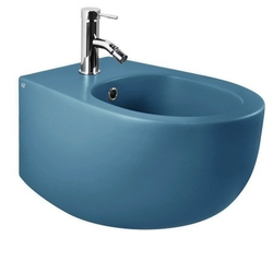 Биде подвесное AeT Dot 2.0, с креплениями, с 1-м отверстием под смеситель, цвет голубой матовый