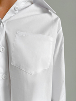 Рубашка Margo 060 однотонная с длинным рукавом укороченная