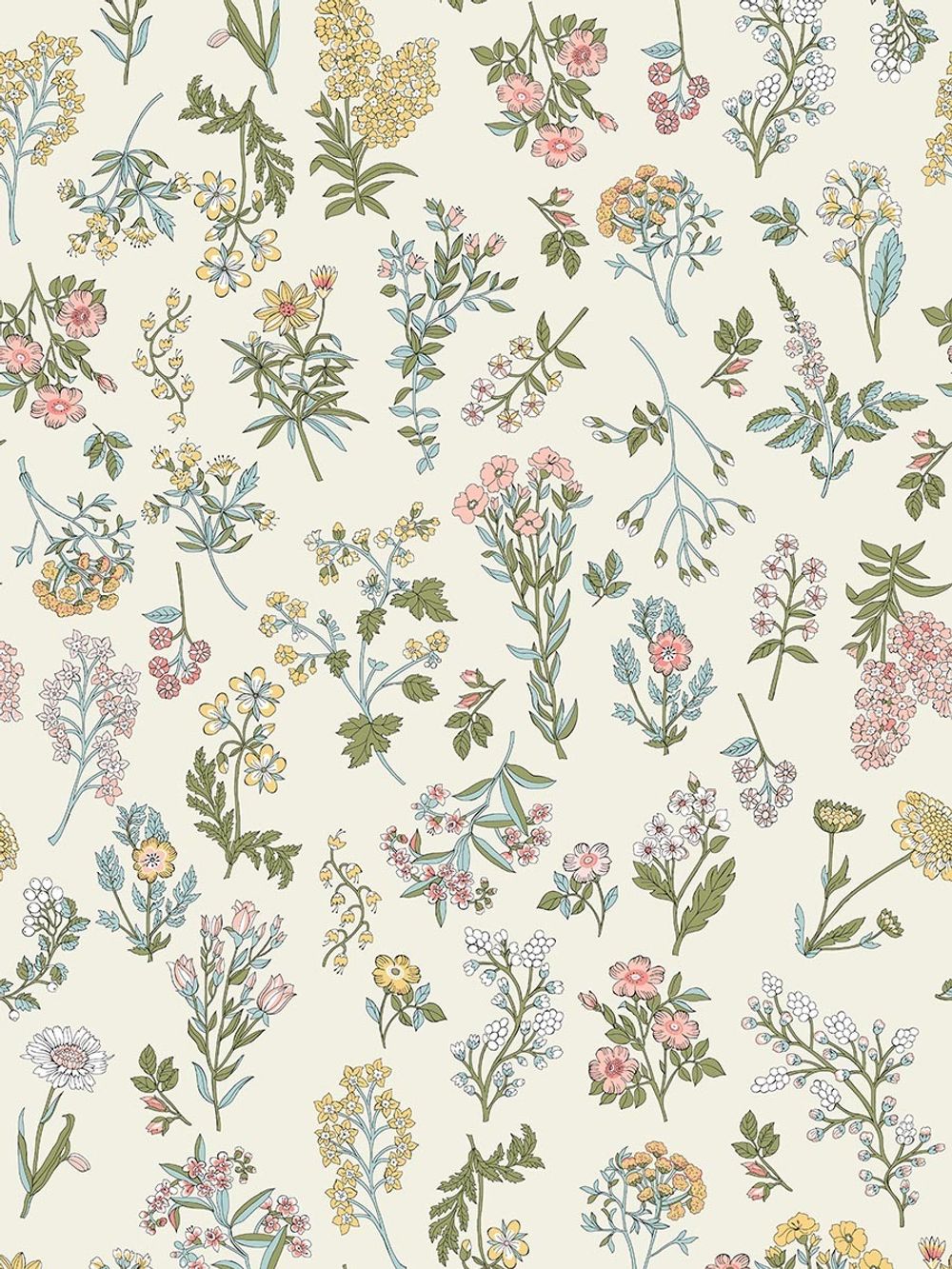 Пододеяльник сатин Milky Garden "Botany" 1,5-спальный на молнии 145х215 см