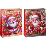 Пакет подарочный «Санта» 31*40*12 см, микс