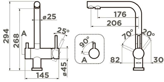 Смеситель Omoikiri Nagano-TO латунь/Toscana