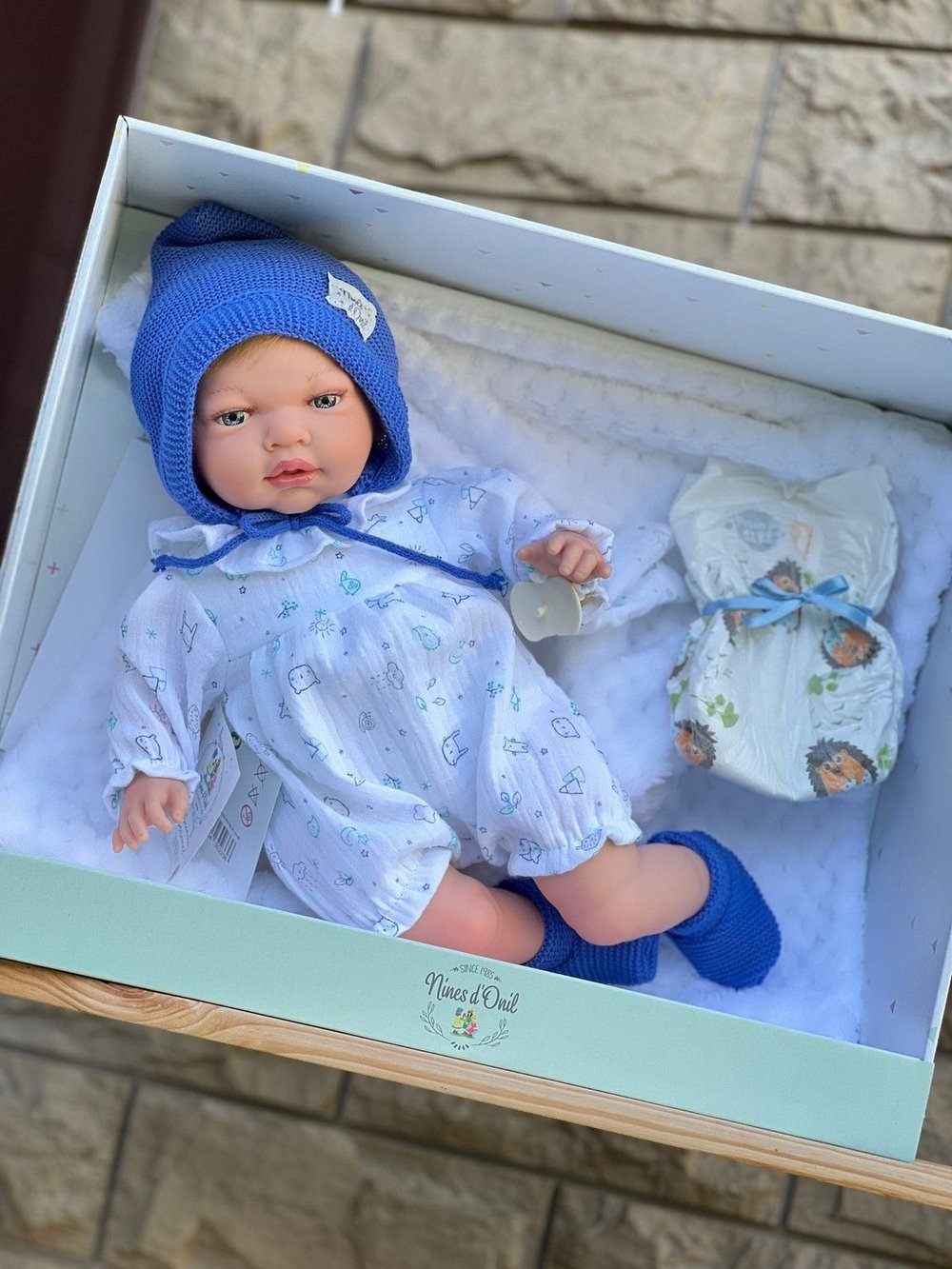 Кукла Реборн Nines 40см мягконабивная (N0233)