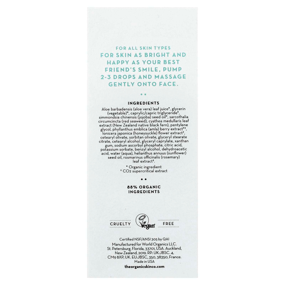 The Organic Skin Co., Морская сыворотка с витаминами, 30 мл (1 жидк. унц.)