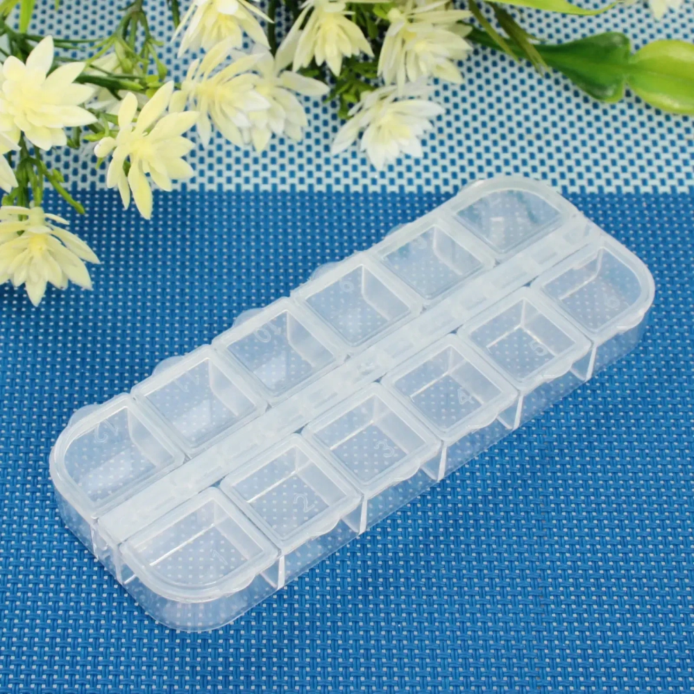 Таблетница - органайзер 12 ячеек «VOSTOKDOM», цвет как на фото, 13*5*1.5см✦