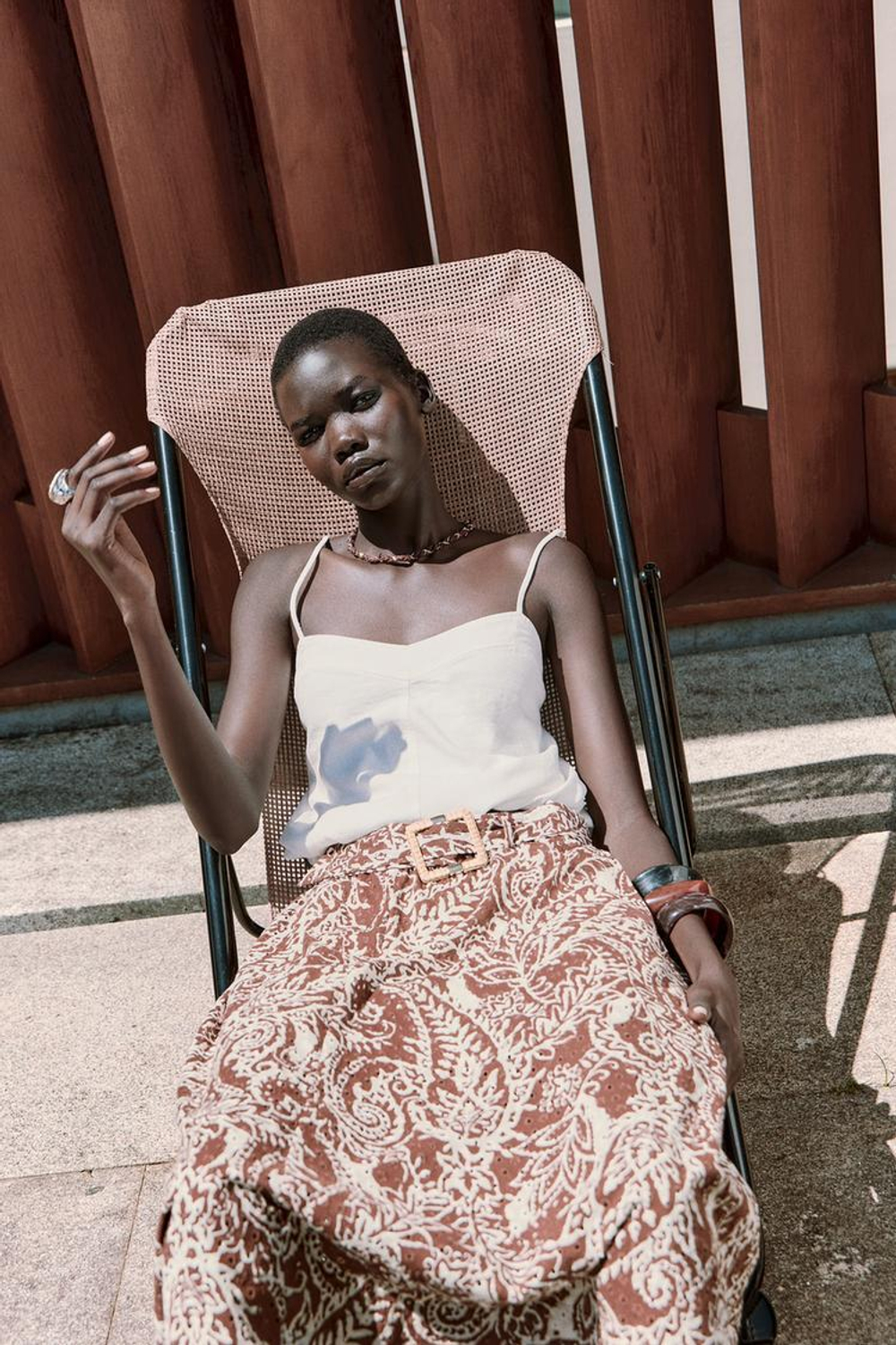 ZARA ЛЬНЯНОЙ ТОП-БАЛЛОН, БЕЛЫЙ