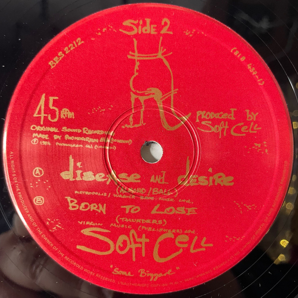 Винтажная виниловая пластинка EP Soft Cell Down In The Subway (Англия 1984) Maxi Single, 45 RPM