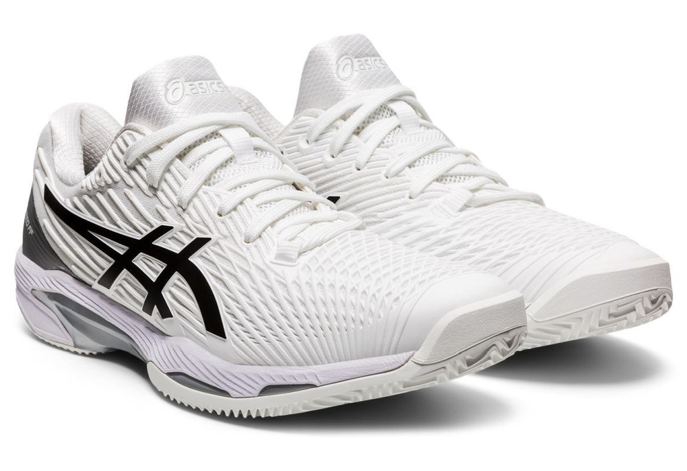 Мужские кроссовки теннисные Asics Solution Speed FF 2 Clay - white/black