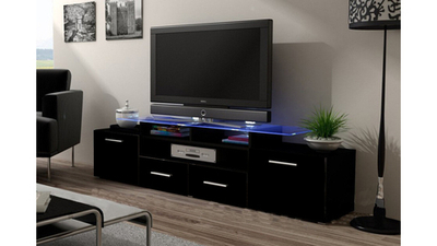 ТВ-тумба Европа Черный 190 194*39*50 см, Черный   Фиеста