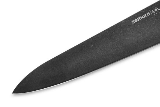 Нож кухонный Samura GOLF Stonewash Шеф 221 мм, SG-0085B/K