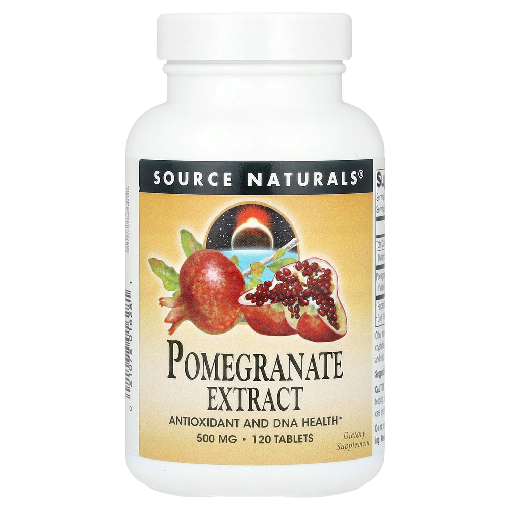 Source Naturals, Экстракт граната, 500 мг, 120 таблеток