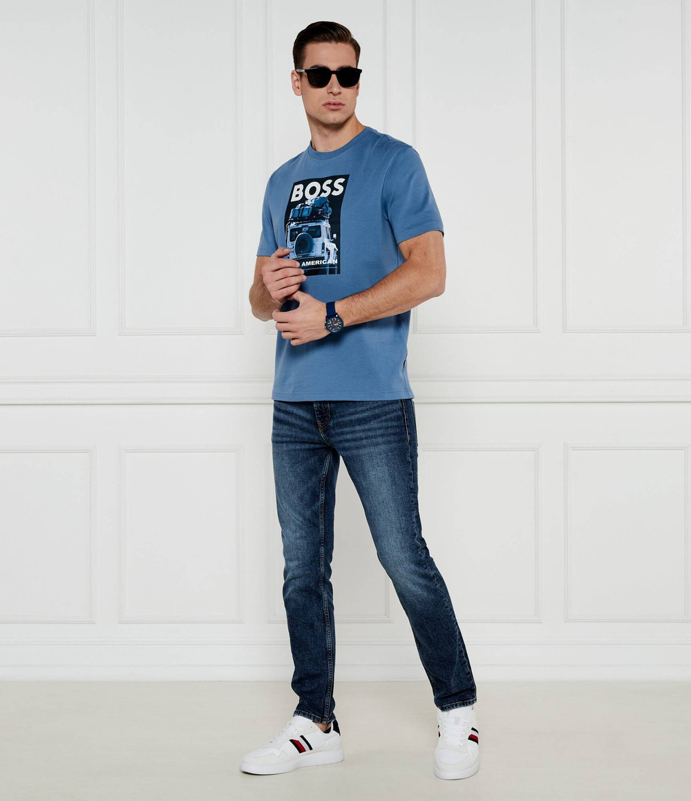 Футболка Te_mextour BOSS ORANGE - голубой(50535079)